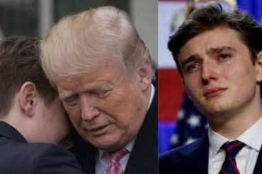 Barron Trump appears in formal settings with family members at political events