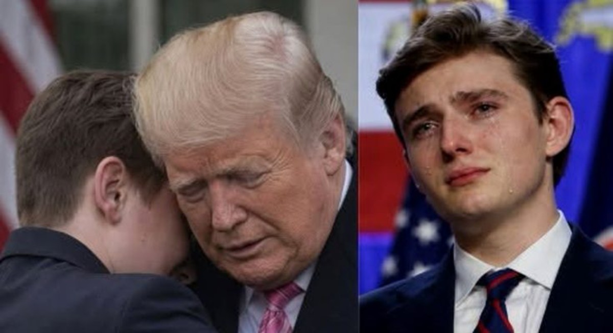 Barron Trump appears in formal settings with family members at political events