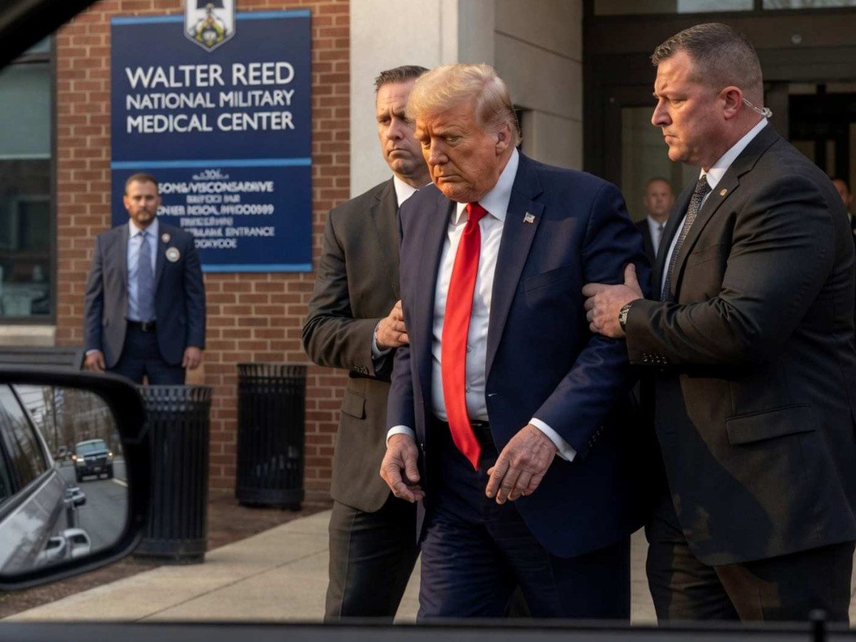 Donald Trump health schedule changes as he visits Walter Reed National Military Medical Center with security detail