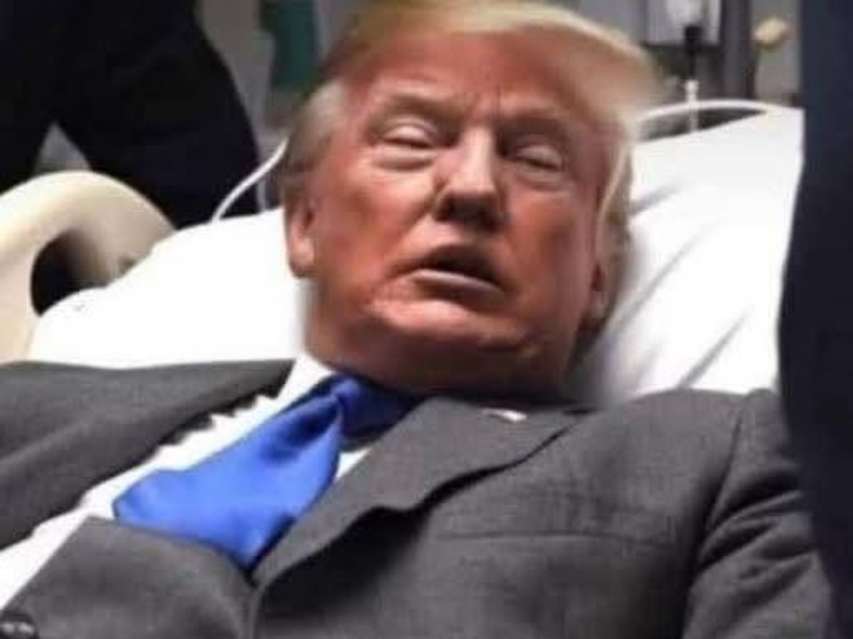 Donald Trump shot misinformation fact check images showing medical visit