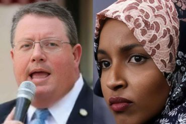 Two political figures representing dual citizenship Congress debate and policy discussion