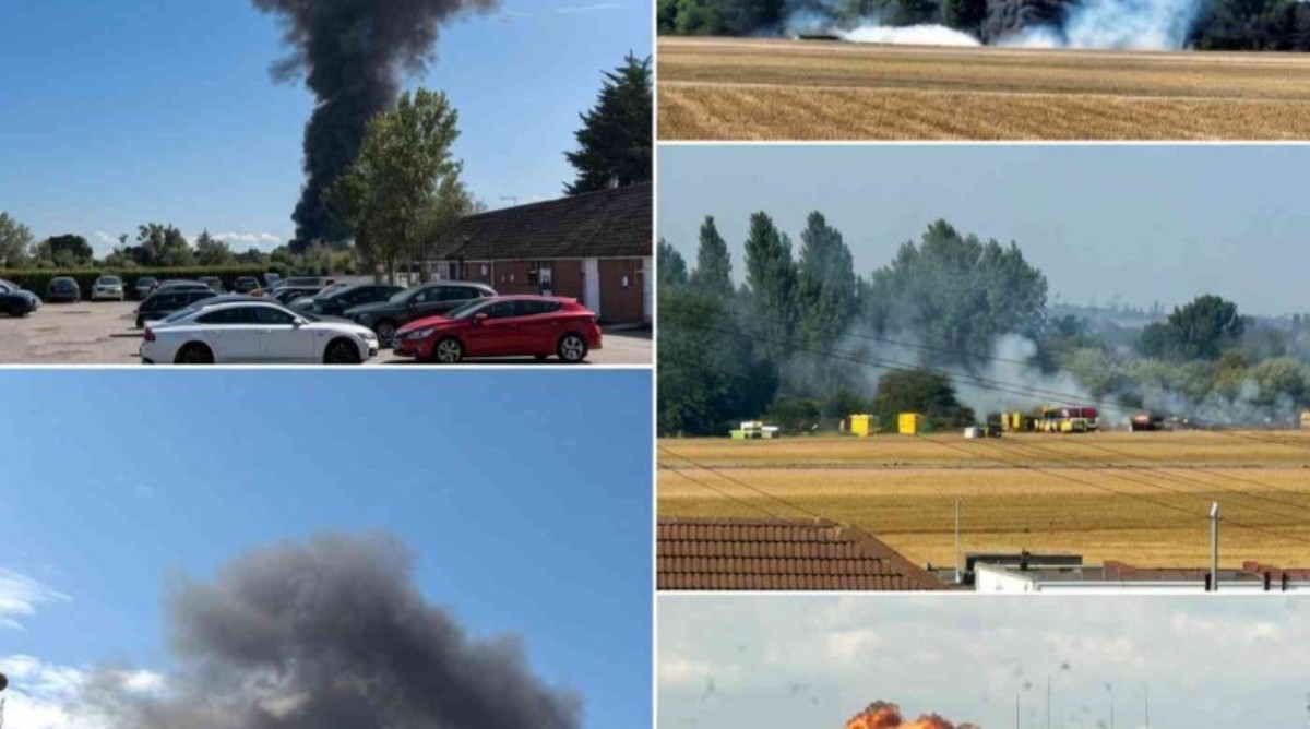 Highway 99 mudslide and fire emergency response with smoke visible across multiple locations