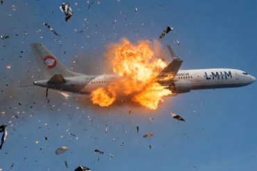 Plane with more than 244 onboard just crash in mid-air explosion with debris falling