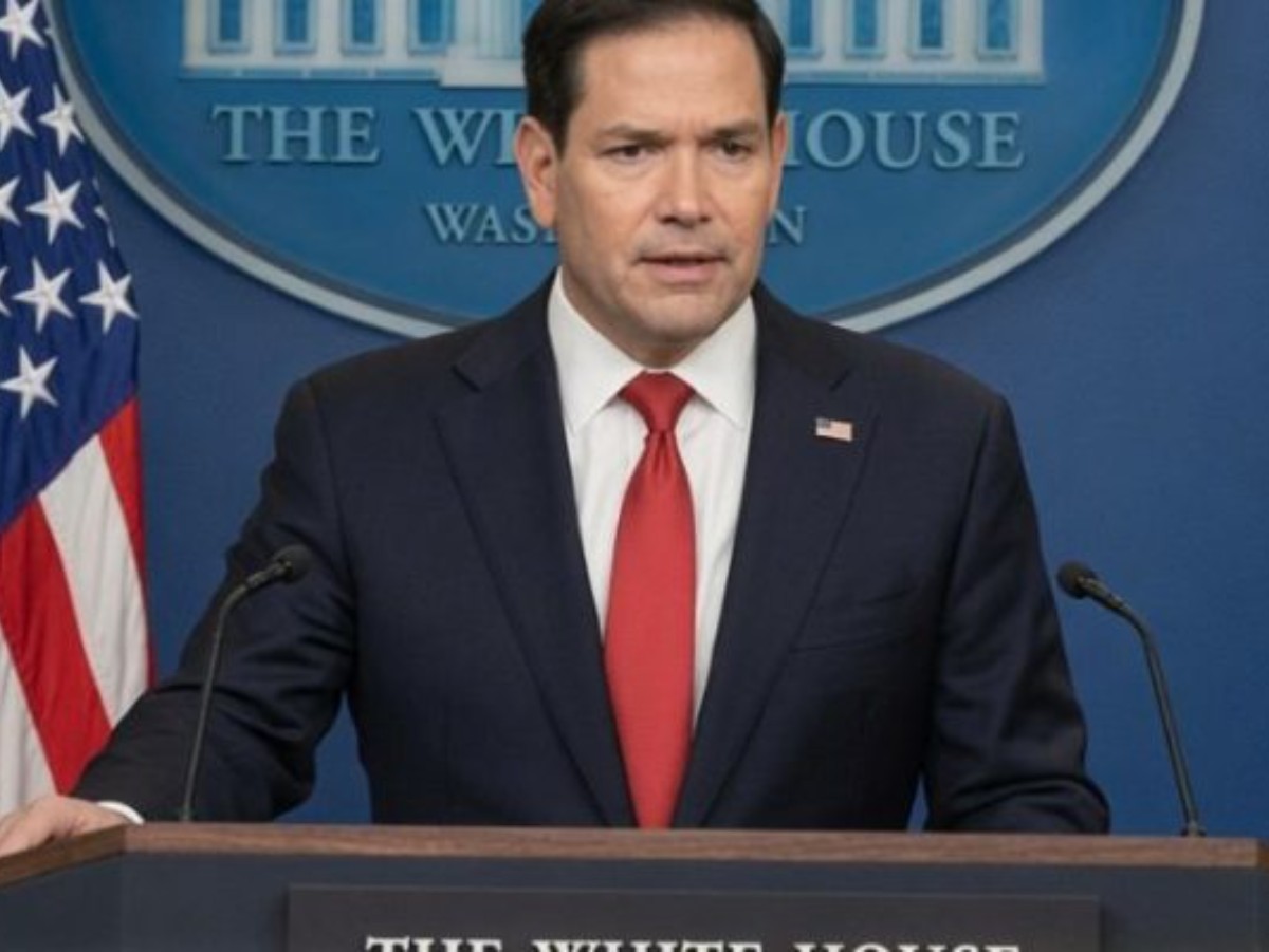 Rubio Makes It Clear Trump's Next Hemispheric Move Is Against Cuba at White House podium