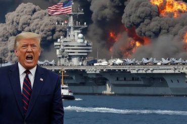 Russian Su strike military escalation shows aircraft attacking US Navy carrier with explosions