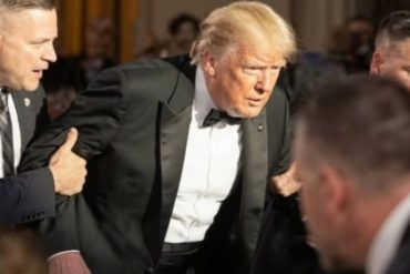 Trump shooting D.C. gala event with security personnel at formal black-tie dinner