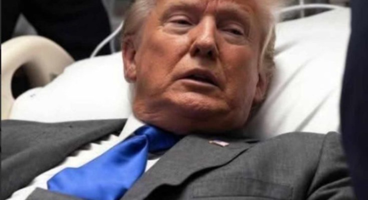 Trump shot again fact check image showing former president in formal attire