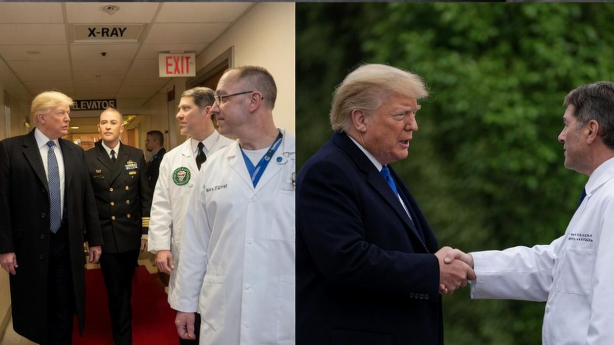 Trump shot again fact check: Images show official visits with military and medical personnel