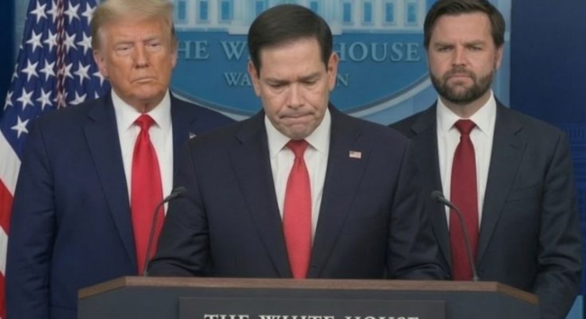 Officials address birth tourism networks at White House podium during press briefing