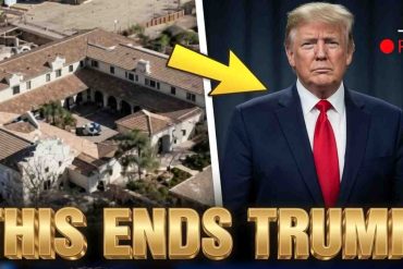 Aerial view of Zorro Ranch property featured in Epstein investigation coverage with political figures