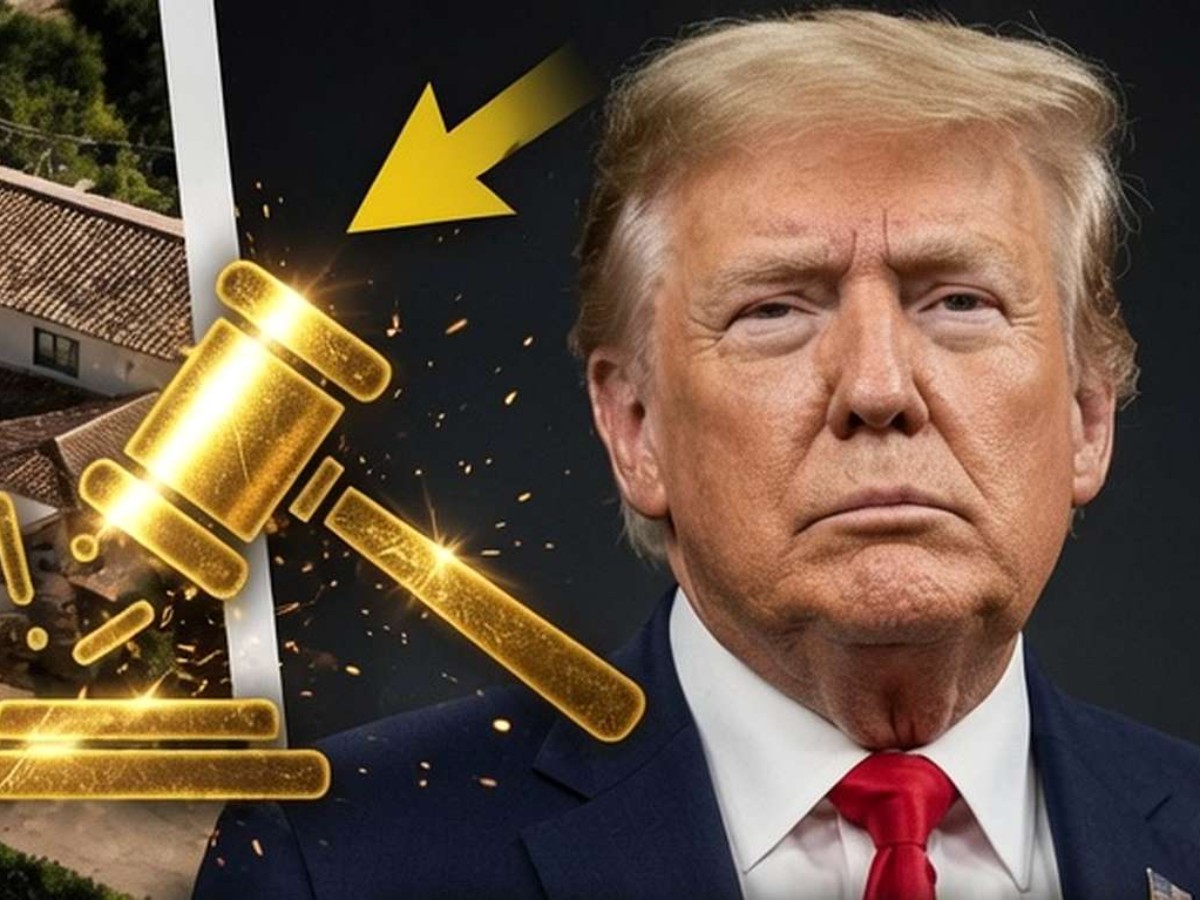 Legal gavel with gold bars highlighting Zorro Ranch Epstein investigation details and property seizure proceedings