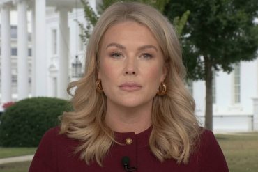 Leavitt returns to blast deranged algae protesters at Reflecting Pool during White House interview