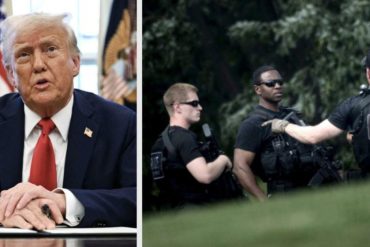 Secret Service ushers reporters into WH briefing room after security alert during presidential address