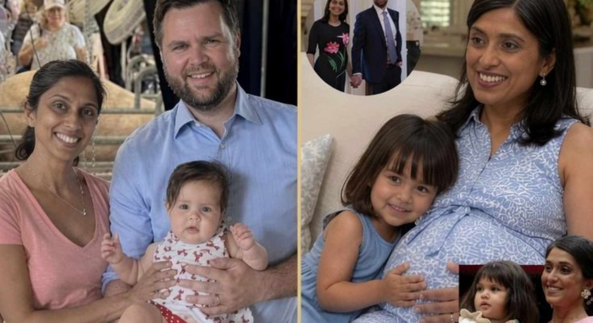 Usha Vance fourth child Mirabel born to JD Vance family with children